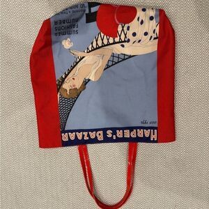 Harper’s Bazaar Estée Lauder Large Red and Blue Tote Bag